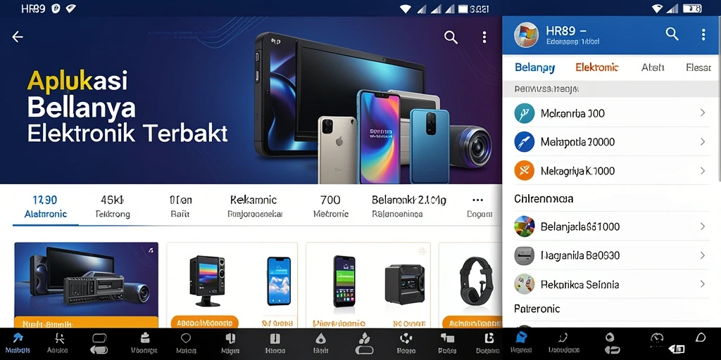 Tampilan antarmuka HR89 yang modern dan mudah dipahami.